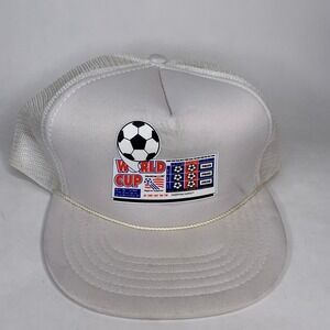 Vintage World Cup 1994 Hat California Lottery Soccer‎ Trucker Cap